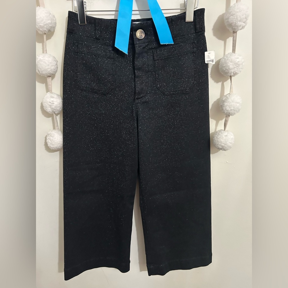 Anthropologie The Colette Cropped Wide Leg Jean: The Sparkle Denim Jeans NWT! - Picture 10 of 16